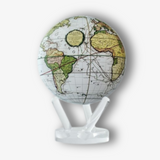 6" Mova Globe Antique Cassini (Terrestrial White)