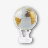 4.5" Mova Globe Modern White and Gold