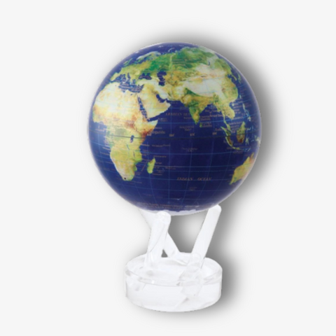 6" Mova Globe Satellite View with Gold Lettering **ONLY 2 IN STOCK**