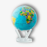 6" Mova Globe Blue Political **ONLY 2 IN STOCK**