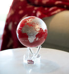 6" Mova Globe Red and Silver **ONLY 2 IN STOCK**