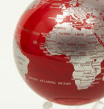 6" Mova Globe Red and Silver