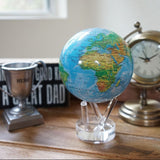 4.5" Mova Globe Blue Relief
