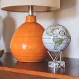 4.5" Mova Globe Antique Cassini (Terrestrial White) - Seaton Gifts