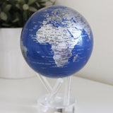 4.5" Mova Globe Modern (Blue/Silver) - Seaton Gifts