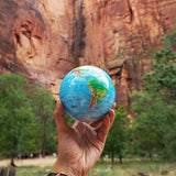 4.5" Mova Globe Blue Relief
