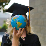 4.5" Mova Globe Blue Political (Buy Now For Late November Delivery)