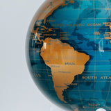 6" Mova Globe Modern Blue and Gold (Buy Now For Late November Delivery)