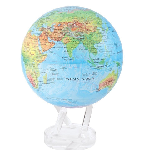 8.5" Mova Globe Blue Relief (Buy Now For End of May Delivery)
