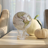 4.5" Mova Globe Antique Cassini (Terrestrial White) - Seaton Gifts