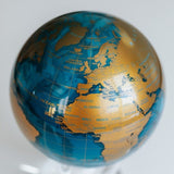 6" Mova Globe Modern Blue and Gold (Buy Now For Late November Delivery)