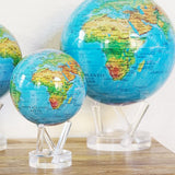 8.5" Mova Globe Blue Relief