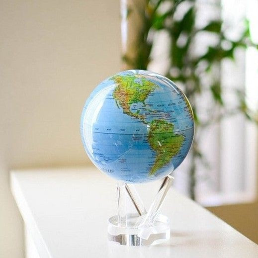 4.5 Blue Relief Gloss Mova Globe