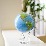 4.5" Mova Globe Blue Relief Gloss Finish