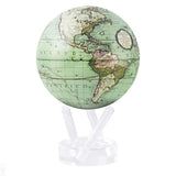 6" Mova Globe Antique Cassini (Terrestrial Green) - Seaton Gifts