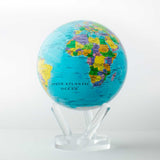 6" Mova Globe Blue Political