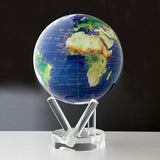 6" Mova Globe Satellite View with Gold Lettering