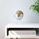 4.5" Mova Globe Modern White and Gold