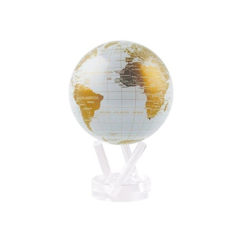 6" Mova Globe Modern White and Gold **ONLY 2 IN STOCK**
