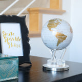 4.5" Mova Globe Modern White and Gold