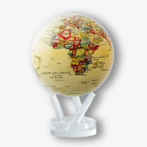 4.5" Mova Globe Antique (Beige) (Buy Now For Mid December Delivery)