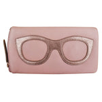 Retro Leather Sunglasses Cases with Funky Geek Design