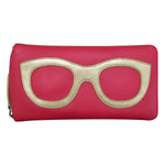 Retro Leather Sunglasses Cases with Funky Geek Design