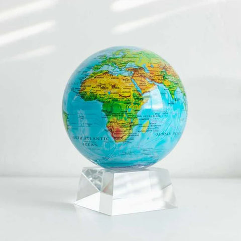 8.5" Mova Globe Blue Relief