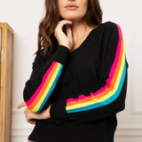 Rainbow Sleeve Jumper