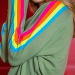 Rainbow Sleeve Jumper