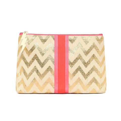 Gold Zig Zag Pixie Bag