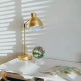 4.5" Mova Globe Antique Cassini (Terrestial Green)