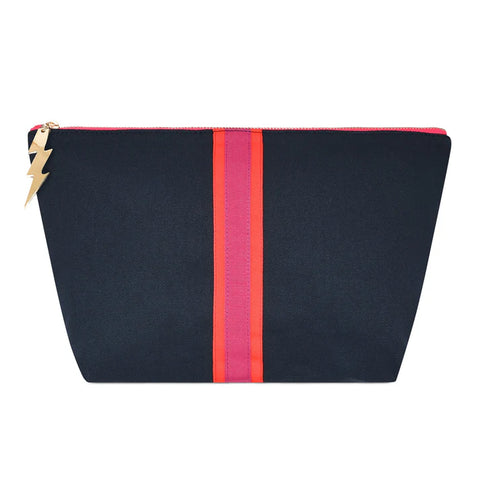 Navy Striped Cleo Bag