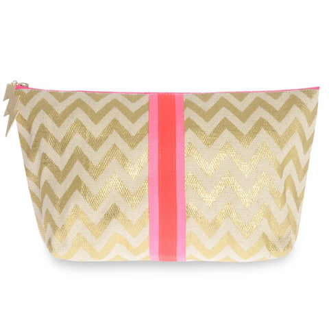Gold Zigzag Cleo Bag