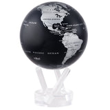 4.5" Mova Globe Modern (Silver/Black) - Seaton Gifts