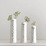 Trio of Porcelain Bud Vases - "Love,Hope,Dream"